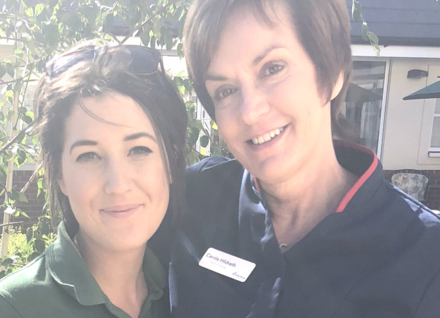 Charlotte Launder With Nurse Carole Hildreth Edited Really Small